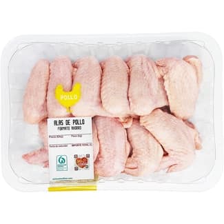 Alas enteras de pollo formato ahorro peso aproximado bandeja 950 g