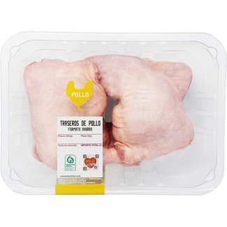 Traseros de pollo formato ahorro peso aproximado bandeja 1,1 kg