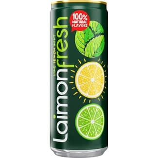 Refresco de lima limón y menta con gas 100% ingredientes naturales con gas lata 33 cl -