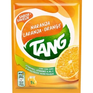Preparado en polvo para la elaboración de bebida refrescante aromatizada con sabor naranja sobre 30 g -