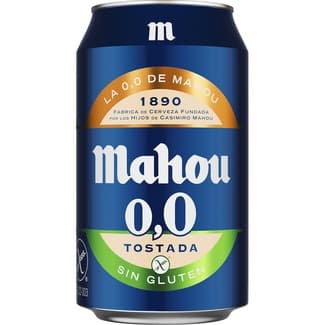 Cerveza tostada sin alcohol sin gluten lata 33 cl -