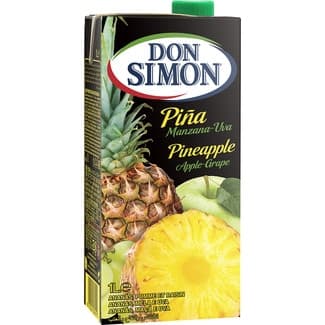 Zumo de piña, manzana y uva a partir de concentrado brik 1 l -