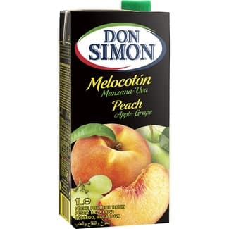 Zumo de melocotón, manzana y uva a partir de concentrado brik 1 l -