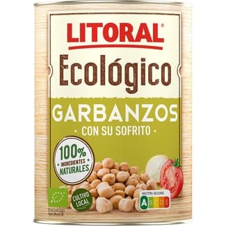 Garbanzos ecológicos pedrosillano con su sofrito sin gluten bote 425 g -