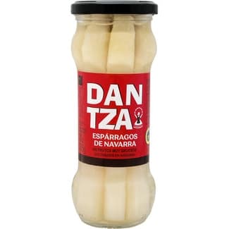 Espárragos blancos extra IGP de Navarra muy gruesos 6-8 piezas frasco 205 g neto escurrido -