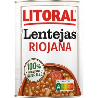 Lentejas a la riojana sin gluten bote 425 g -