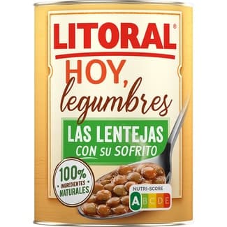 Hoy lentejas con su sofrito sin gluten lata 425 g -