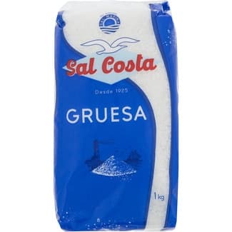 Sal marina natural gruesa sin aditivos paquete 1 kg -