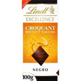 Croquant chocolate negro con galleta y naranja tableta 100 g -