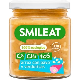 Cachitos tarritos dearroz con pavo y verduritas 100% ecológico y sin gluten desde 10 meses envase 230 g -