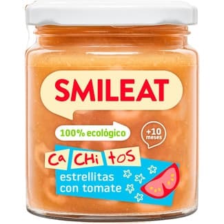 Cachitos tarrito de estrellitas con tomate 100% ecológico desde 10 meses envase 230 g -