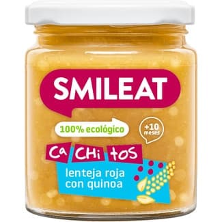 Cachitos tarritos de lenteja roja con quinoa 100% ecológico y sin gluten desde 10 meses envase 230 g -