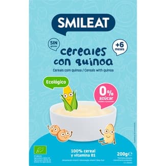 Papilla de cereales con quinoa ecológica desde 4 meses envase 200 g Y 0% azúcar -