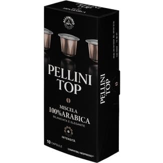Top café mezcla 100% arábica intensidad 6 estuche 10 cápsulas compatibles con máquinas Nespresso -