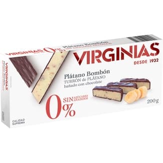 Turrón de plátano 0% azúcares añadidos Calidad Suprema tableta 200 g -