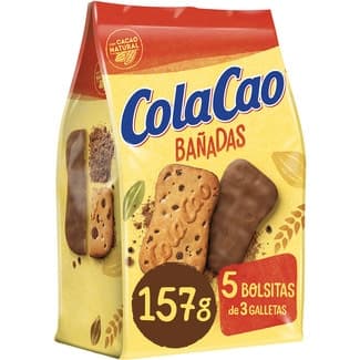 Galletas bañadas en chocolate bolsa 157 g -