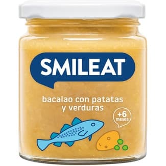 Tarrito de bacalao con patatas y verduras desde 6 meses envase 230 g -