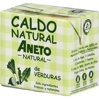 Caldo de verduras solo ingredientes frescos y naturales sin gluten sin lactosa brik 500 ml -