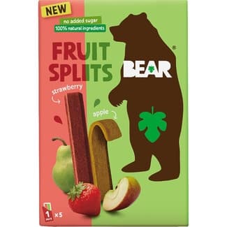 Fruit Rolls rollitos de fresa y manzana deshidratada sin gluten desde 3 años envase 100 g sin azúcar añadido -