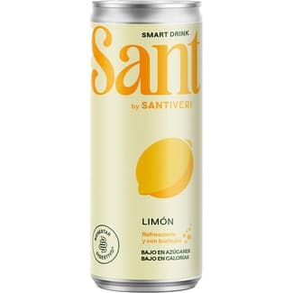 Bebida refrescante de limón con burbujas para el bienestar digestivo bajo en azúcares lata 33 cl bajo en azúcares -