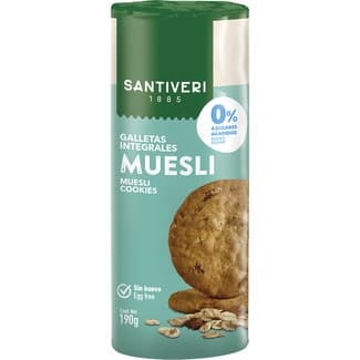 Galletas integrales con muesli 0% azúcares añadidos paquete 190 g -