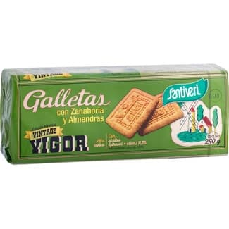 Vintage Vigor galletas con zanahoria y almendras estuche 240 g -