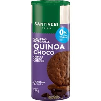 Galletas integrales con quinoa y chocolate 0% azúcares paquete 175 g -