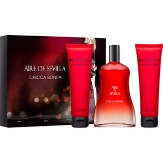 Chicca Bonita estuche con eau de toilette femenina natural spray 150 ml + crema corporal hidratante tubo 100 ml + gel de baño tubo 100 ml -