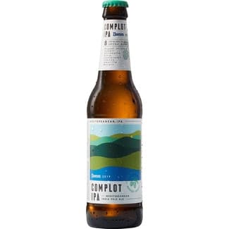 Cerveza rubia variedad IPA Mediterránea botella 33 cl -