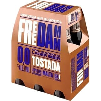 Cerveza tostada 0,0% alcohol tipo Lager pack 6 botellas 25 cl -