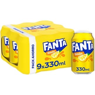 Refresco de limón con gas pack 9 latas 33 cl -