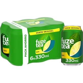Refresco de té limón sabor original pack 6 latas 33 cl -