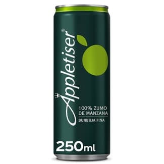 Refresco de zumo de manzana con gas burbujas finas lata 25 cl -