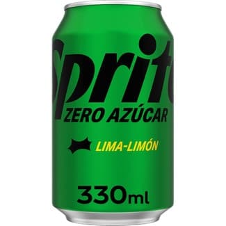 Refresco de lima limón sin azúcar con gas lata 33 cl -