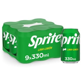 Refresco de lima limón con gas pack 9 latas 33 cl -
