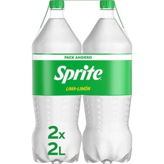 Refresco de lima limón bajo en azúcar con gas pack 2 botellas 2 l -