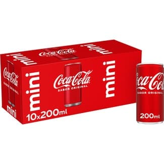Refresco de cola original mini pack 10 latas 20 cl -