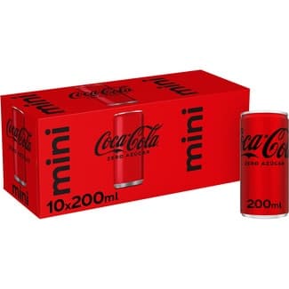 Refresco de cola sin azúcar mini pack 10 latas 20 cl -