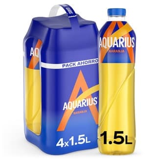 Bebida isotónica sabor naranja pack 4 botellas 1,5 l -