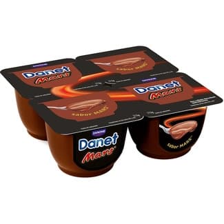 Natillas sabor Mars con chocolate y caramelo pack 4 tarrina 115 g -