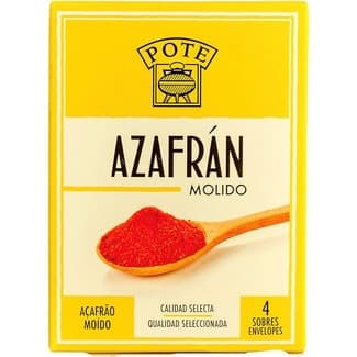 Azafrán molido calidad selecta caja 4 sobres (100 mg) -