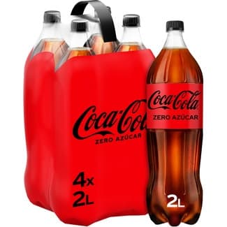 Refresco de cola sin azúcar pack 4 botellas 2 l -