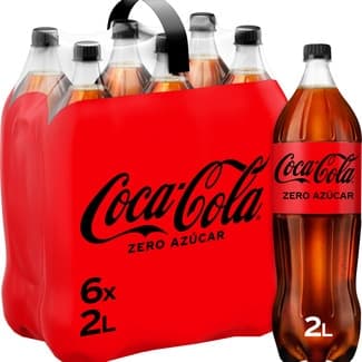 Refresco de cola sin azúcar pack 6 botellas 2 l -