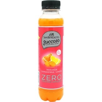 Agua mineral natural con zumo ACE naranja, zanahoria y limón Zero azúcares añadidos botella 40 cl -