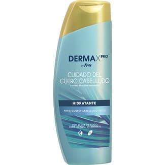 Champú anticaspa Hidratante con leche de coco, aloe activo y vitamina E frasco 300 ml para cuero cabelludo seco -