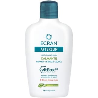 Aftersun leche post-solar Calmante vitEox 80 con Aloe Vera natural frasco 200 ml -