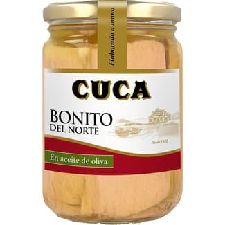 Bonito del norte en aceite de oliva frasco 260 g neto escurrido -