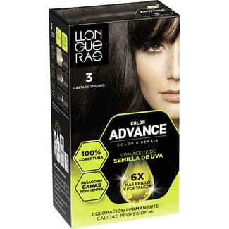 Tinte Color Advance castaño oscuro nº3 caja 1 unidad coloración permanente -