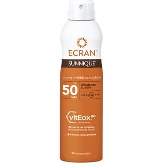 Sunnique bruma invisible protectora vitEox 80 SPF-50 spray 250 ml resistente al agua -