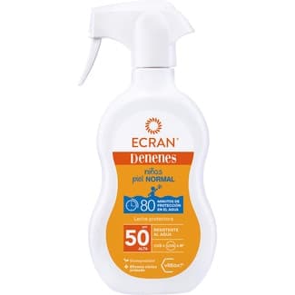 Leche protectora solar infantil vitEox 80 SPF-50 pistola 270 ml resistente al agua -